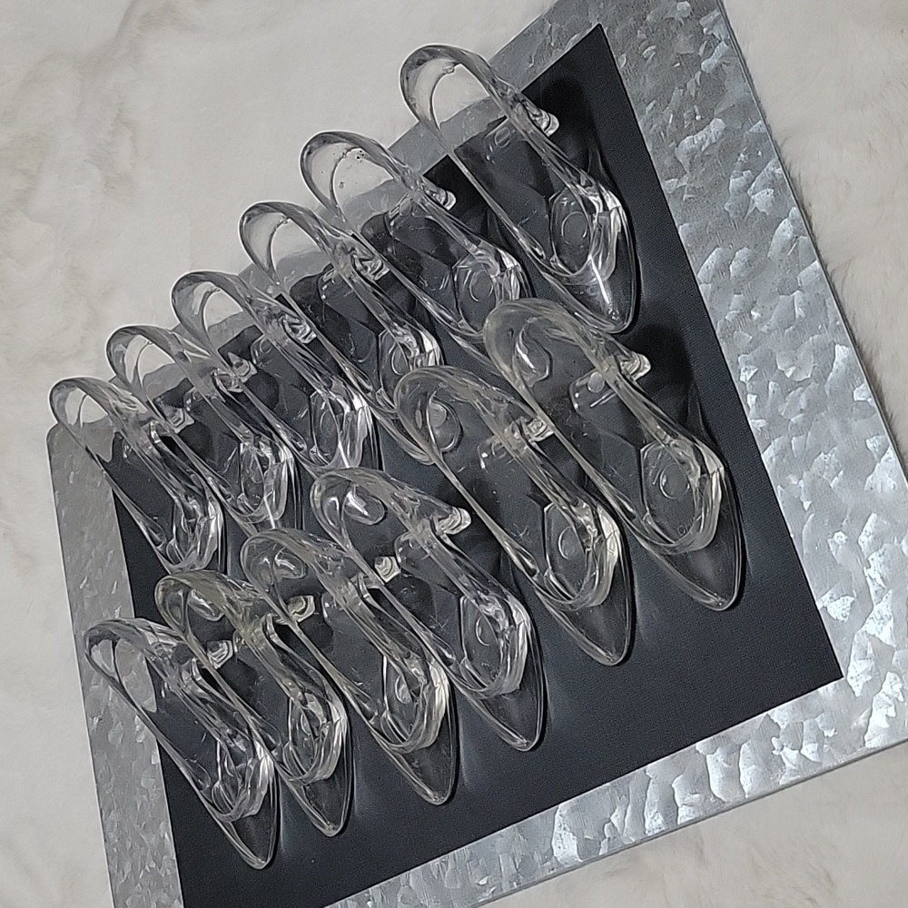 Plastic Crystal Heels and Engagement Ring Picks